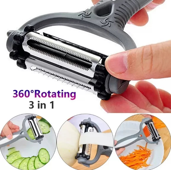 3-in-1 Vegetable & Fruit Peeler