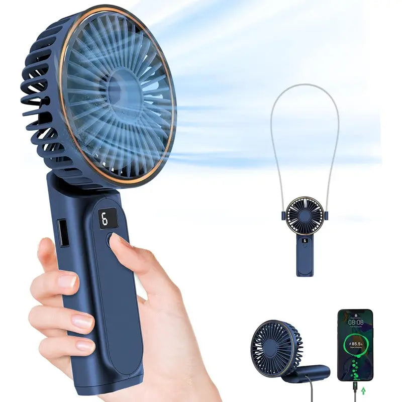 Neck Hanging Fan Foldable